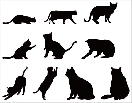 Amazon ノーブランド品 カッティングシール 猫 ブラック 19cm 15cm 切り絵 ステッカー Ksr ステッカー デカール 車 バイク Amazon ノーブランド品 カッティングシール 猫 ブラック 19cm 15cm 切り絵 ステッカー Ksr ステッカー デカール 車 バイク