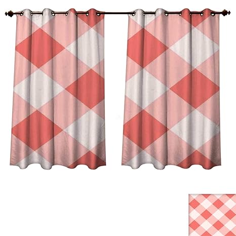 Amazon Com Coral Blackout Thermal Backed Curtains For Living Room