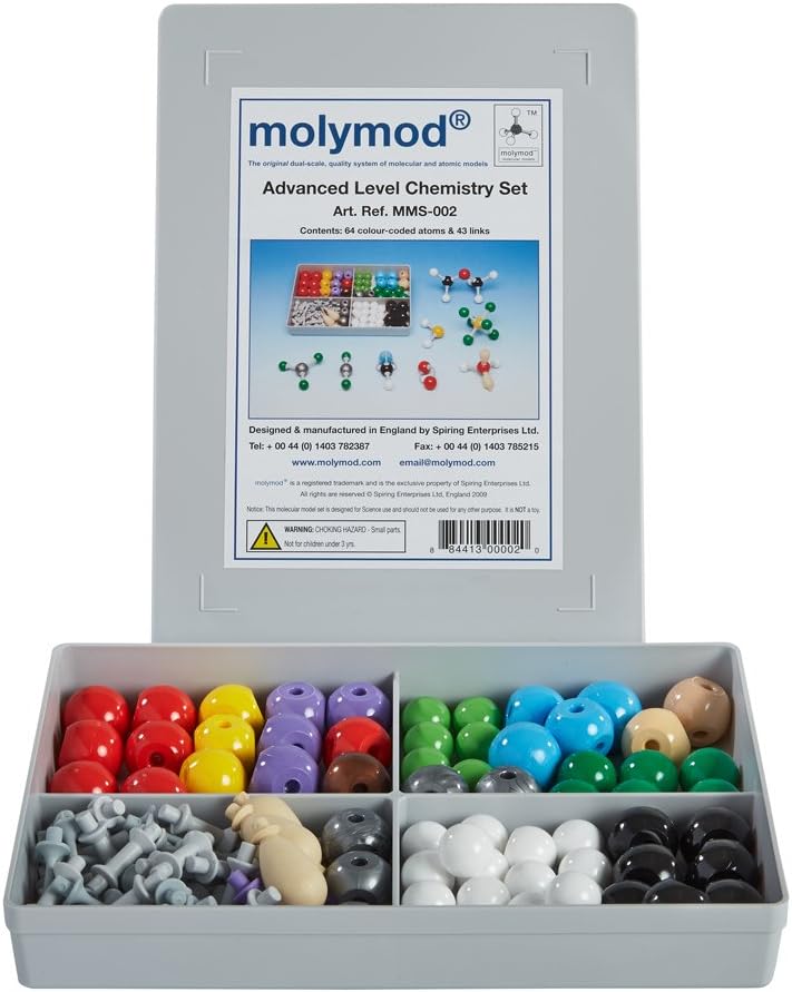 Molymod MMS-002 Advanced Level Chemistry Set, Beige, Grey, Purple, 0.24 x 0.17 x 0.04M - Image 3