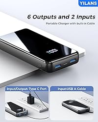 Portable Charger,50000mAh Power Bank Built-in
