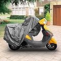 Neh Superior 4 Layer Material Weatherproof Scooter Moped Motorcycle Cover Covers : Fits Up To Length 80" - All Scooter + Mopeds - Yamaha Honda Suzuki Kawasaki Ducati Bmw Aprilia Triumph