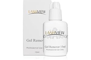 LASHVIEW Lash Extension Remover Sensitive Eyelash Extension Remover Gel for Easy Lash Removal - Fast Action Dissolves Strong Glue in 60s 15 ml