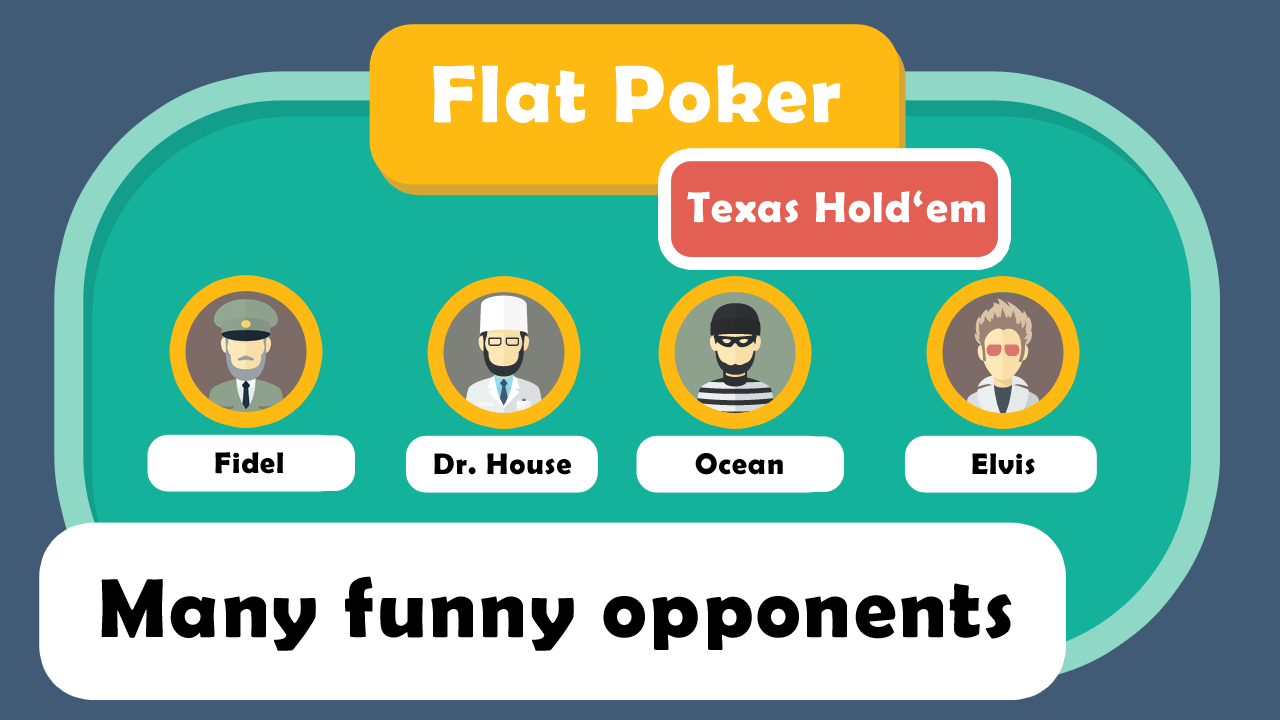 Flat Texas Hold'em Poker Offline Edition