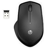 HP 280 Silent Wireless Mouse - Ergonomic, Right-Handed Design - 2.4GHz USB Wireless Connection - Multi-Surface Technology, 1600 DPI Optical Sensor - Win, Chrome, Mac OS - Up to 18-Month Battery Life