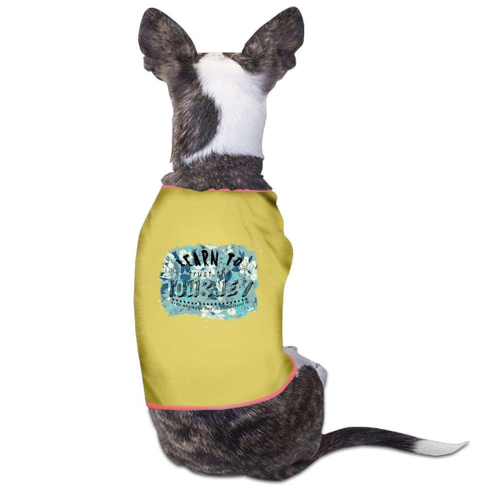 Custom Pet Cloth Learn To Trust The Journey For Dog Cat 100% Polyester