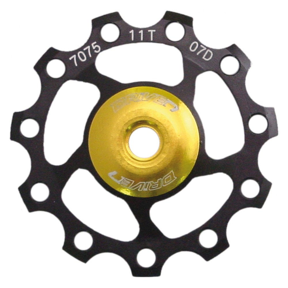 Sunrace Alloy Jocky Wheel - Black/Gold, 11T