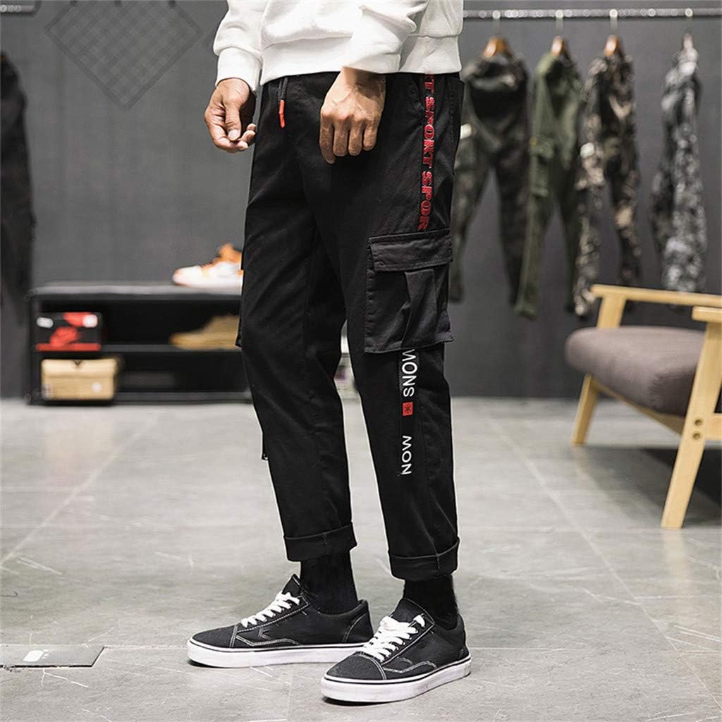 Uomo Pantaloni Cargo Uomo,Momoxi Pantaloni Tasca Lunghi Estivi Uomo Cargo  con Coulisse Tasche Laterali Trousers della di Hip Hop Adolescenti e  Giovani Ragazzi Sport e tempo libero laaldeasanicolas.es
