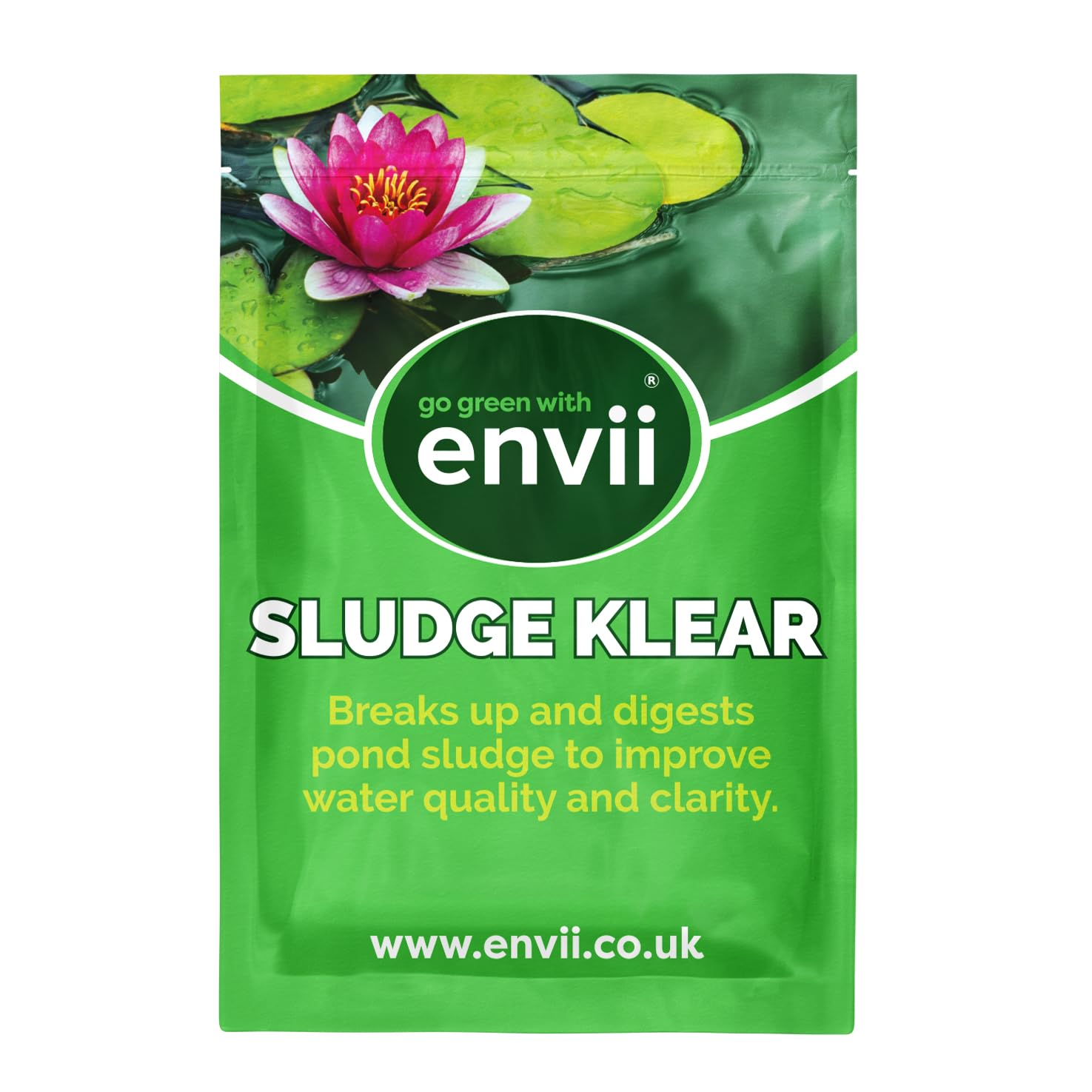 envii Sludge Klear Pond Sludge Remover, Natural Bacteria Sludge Buster Digests & Controls Organic Waste, Safe for All Fish & Wildlife, 6 Tablets treats 30,000 litres