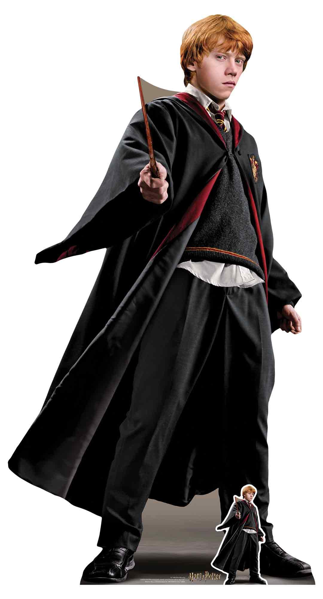 Star Cutouts SC1480 Ronald Bilius Weasley Lifesize Cardboard Cutout – Official Harry Potter Party & Bedroom Display – Brilliant Gift for Film Fans – Height 175cm