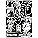 super mario Fashion Brands Black and White Skateboard Vinyl Sticker Laptop Luggage Car Bumper Cellphone Decals