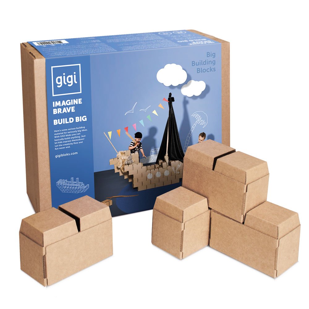 big cardboard building blocks