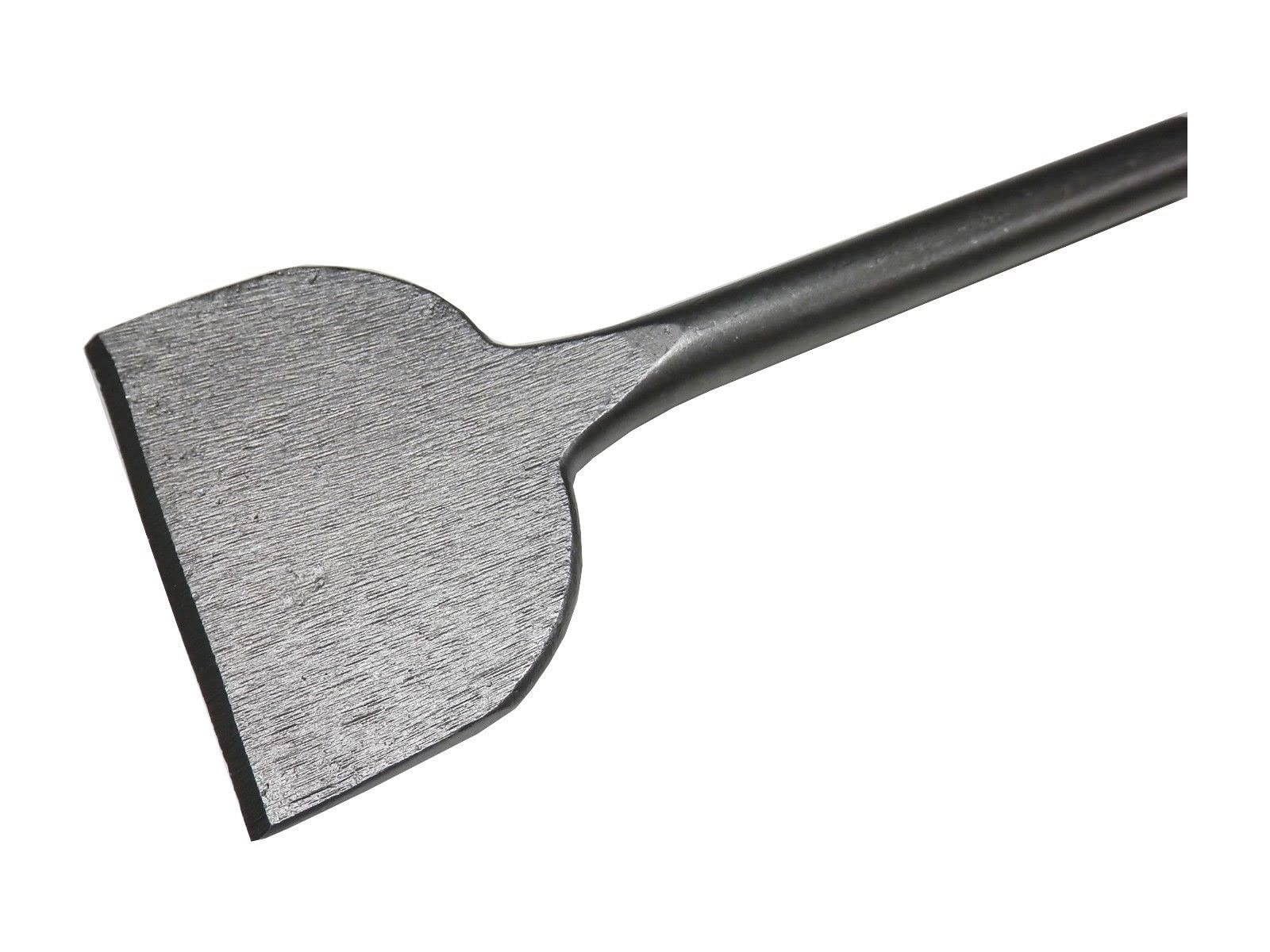 WERHE SDS Max Flat Chisel 75 x 600 mm – Wide Chisel Made of Hardened Steel for Concrete and Masonry – Compatible with Rotary Hammers