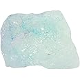 REAL-GEMS Rare Natural Aquamarine Healing Crystal 12.50 Carat Certified Raw Rock Aquamarine, Aqua Sky Aquamarine Gem Rough Uncut Specimen