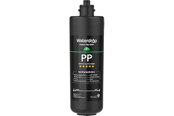 Waterdrop WD-10PP Water Filter Replacement for Waterdrop TSA & TSB & TSA-UF & TSB-ALK & TSB-CM 3-stage Under Sink Water Filte