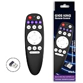 G10S King Air Mouse Gyroscope Remote, 2.4G USB IR Learning Voice for TV/PC | 6-axis gyroscope air mouse. BT5.0 &amp; 2.4G RF IR learning. Voice search. USB receiver. For Android/PC/Projector
