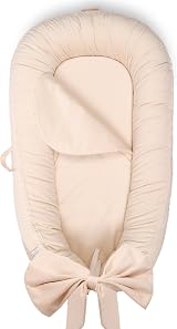 EAQ Baby Nest Pod for Newborn 0-12 Months Breathable Cotton Travel Gift