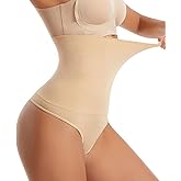 Dulchany Thong Shapewear Tummy Control Underwear for Women Seamless Body Shaper Panties