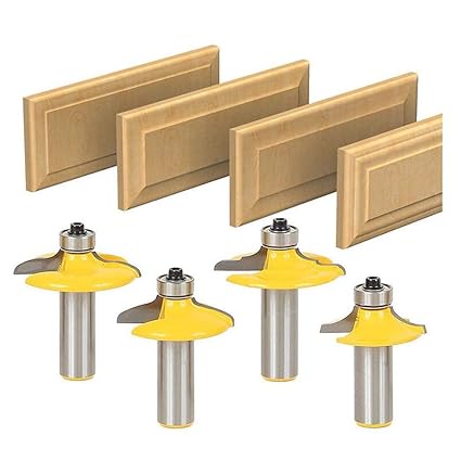 Maylne 4 Pcs Door And Drawer Front Edging Router Bit Set 1 2 Inch