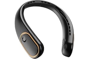 Portable Neck Fan - Hands Free Personal Fan, Rechargeable Bladeless Fan with 5000mAh-Battery, Digital Display, 4 Speeds, Birt