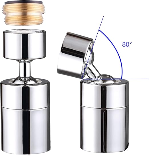 Waternymph Kitchen Sink Faucet Aerator Solid Brass Big Angle