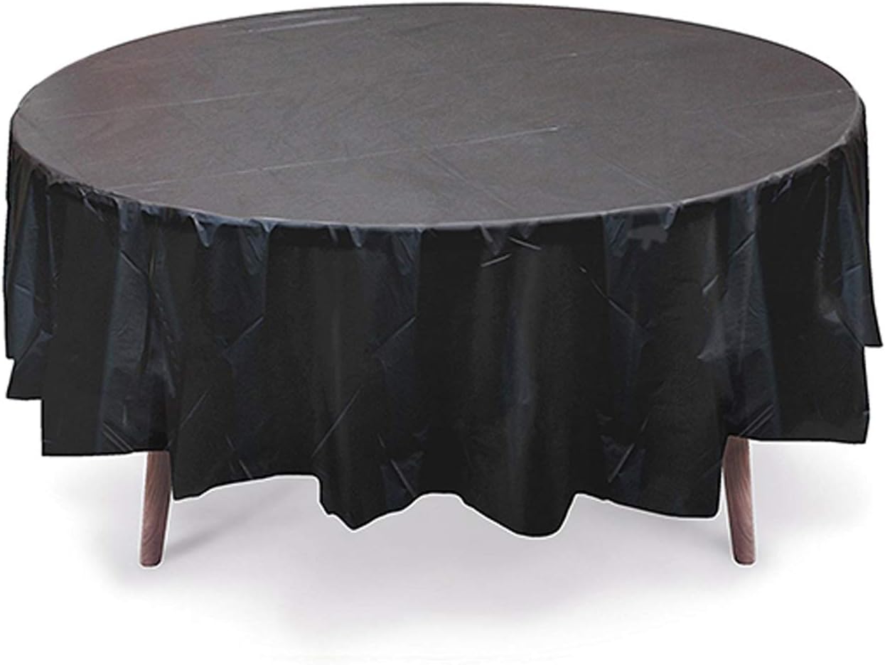 Best round plastic reusable table cloth