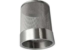 COTONLAKE 1inch 304 stainless steel filter head with internal thread diameter of 32mm connected to DN25 1" water pipe filter Used to Remove Debris and Reduce Solid Entry（1pcs）