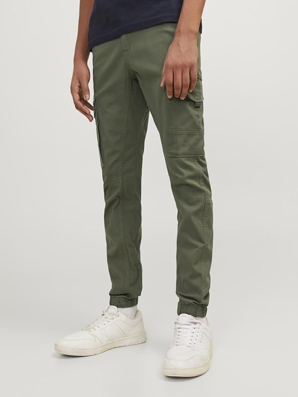 Jjipaul Jjflake Akm 542 Jeans Olive N Noos Jr, Crianças, Verde, 158