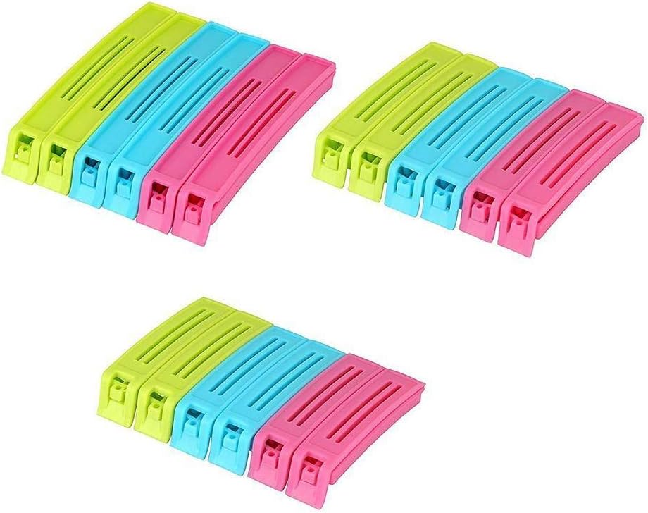 DeoDap 72 Pc Plastic Food Bag Pouch Clip Sealer for Keeping Food Fresh - Multi Color | Pouch Clip Sealer 72 Piece