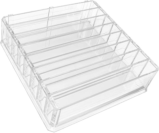 IPOTCH Acryl Makeup Palette Organizer mit abnehmbaren Trennwänden