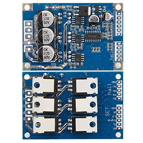 DC 12V-36V 15A 500W Brushless Motor Controller, DC Motor Speed Controller, Hall BLDC Control Board, Brushless Motor Regulator, and Stable Performance