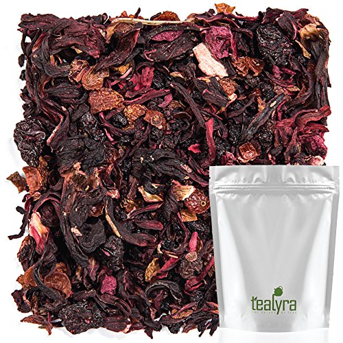 Tealyra - Cherry Goddess - Fruity Herbal Loose Leaf Tea - Caffeine-Free - Vitamin Rich - Hot and Iced - All Natural - 8 ounce