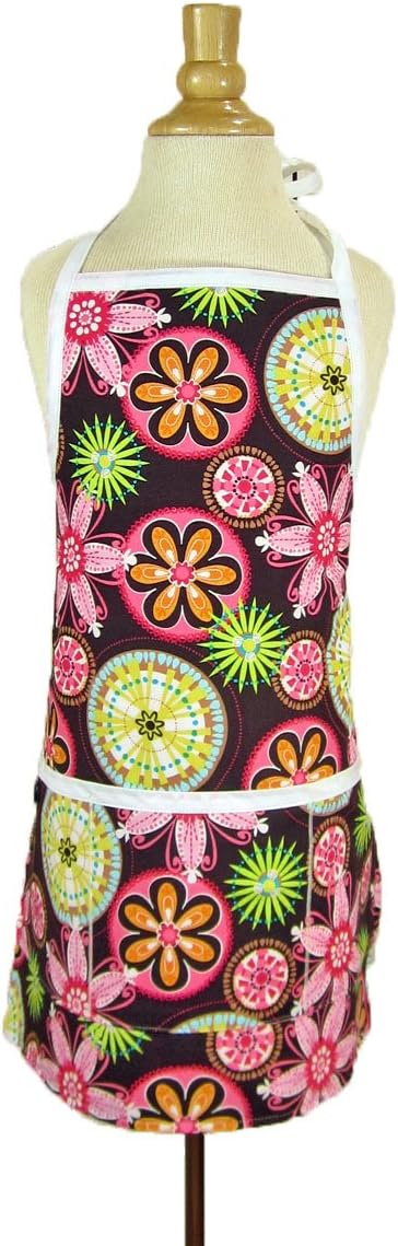 Chocolate Bloom Toddler Apron