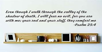 Even Though I Walk Through The Valley Of The Shadow Of Death I