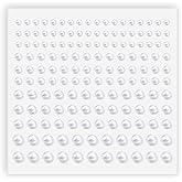 Pearl Stickers Self Adhesive Hair Pearls Gem White Jewel Sticker for Making Hair Decor Face,Body, Nail, Phone Art Craft Scrapbooking Embellishments Assorted Size 3mm/4mm/5mm/6mm (165)