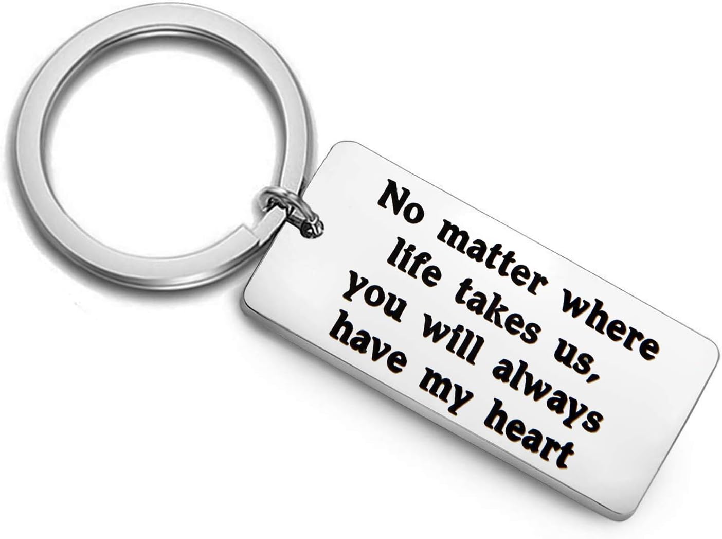 QIIER Long Distance Relationship Keychain No Matter Where Life Takes US Keychain LDR Long Distance Love Boyfriend Gift…