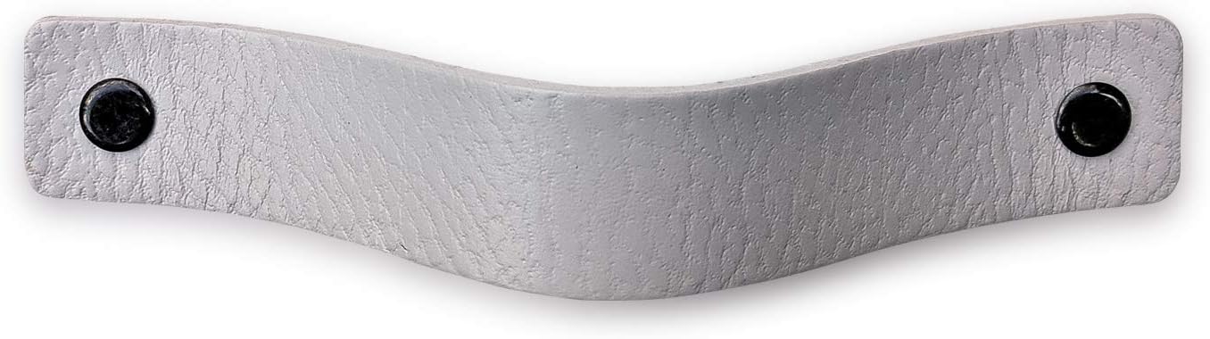 Brute Strength, Leather Handles for Furniture, Light Grey, 6 pcs, 16,5 x 2,5 cm, Cabinet Handle - Image 4