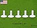 FINGER TEN Golf Rubber Tees Driving Range Value 5 Pack, Mixed Size or 5 Same Size for Practice Mat