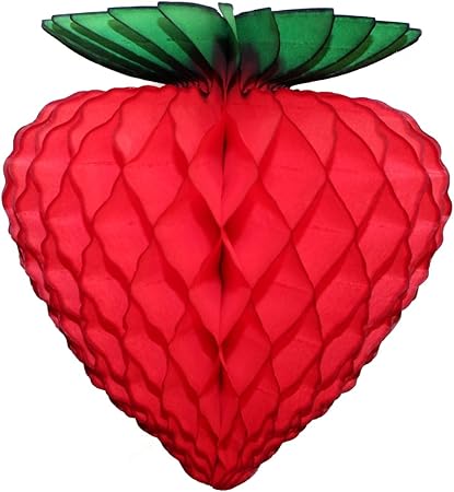 Amazon Com 6 Pack 10 Inch Paper Strawberry Decoration Red