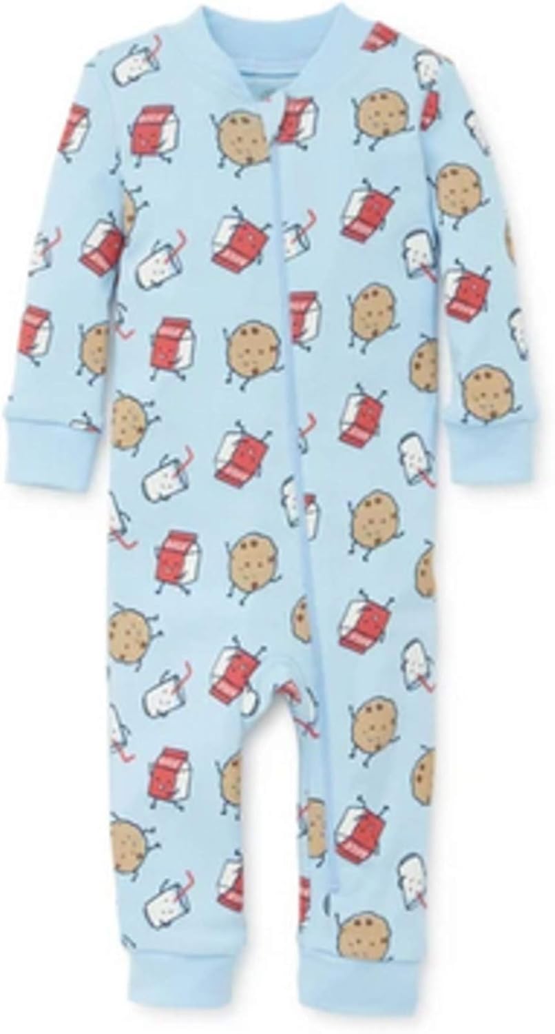milk and cookies baby pajamas