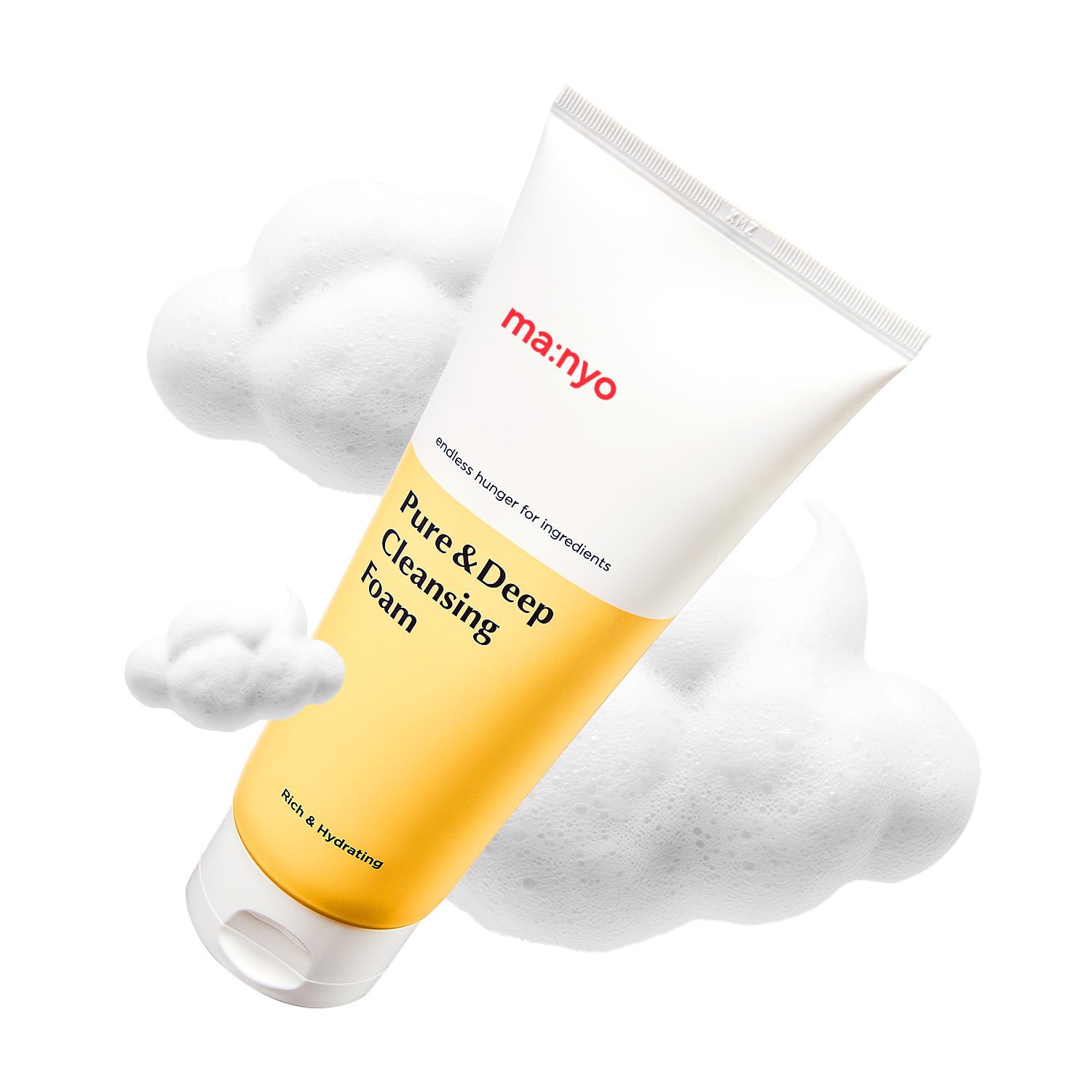 MANYO Pure & Deep Cleansing Foam, Facial Cleanser, for Double Cleansing, Pore Cleaner, Blackhead Remover, Acne Face Wash, Korean Skin Care, 3.35 fl oz (100ml)