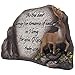 Inspirational Deer in Nature Desktop Plaque Figurine for Religious and Spiritual Lodge and Cabin Decor As Decorative Buck Statues with Bible Verse or Christian Decorations As Gifts for Hunters