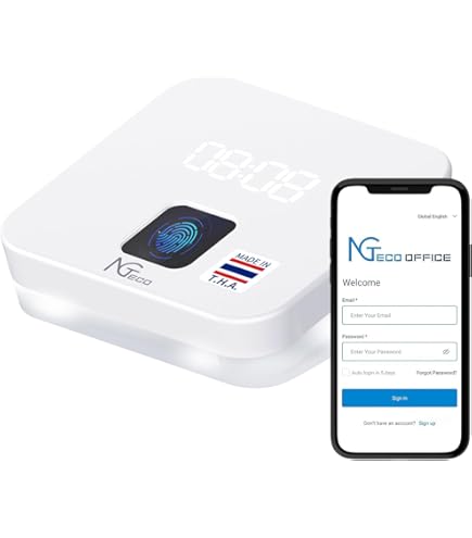Amazon.com: NGTeco Time Clock Cloud-Based, TC4 Fingerprint Time