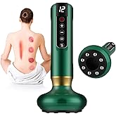 cenlomat Cellulite Massage Tool,Cellulite Massager Electric Fat Remover with 12 Suction Modes,Rechargeable & Cordless,Intelligent Cupping Massager for Arms,Legs,Back Used at Home(Green)