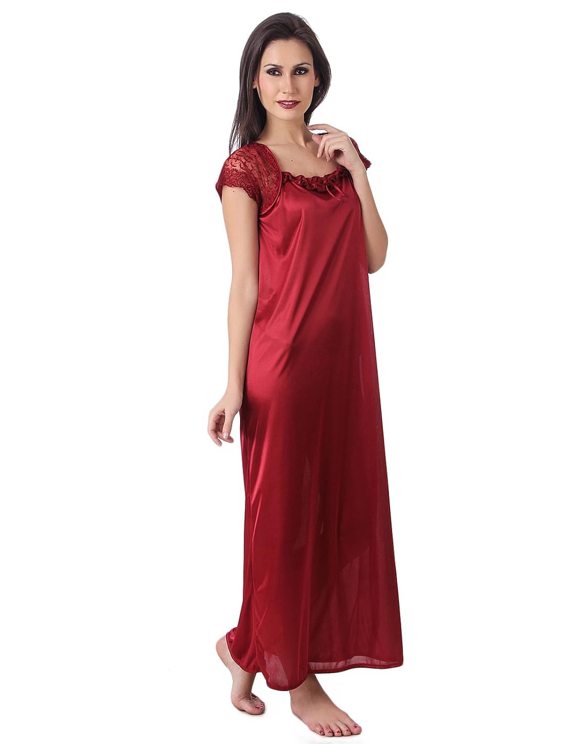 masha women's satin nightdress (free size)