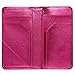4.7 X 9 Hot Pink Server Book for Waitress Book with Money Pocket and Magnetic Closure, Restaurant Waitstaff Organizer with Zipper Pocket Fit Server Apron with High Volume Pocket