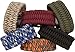 Hippo Survival Paracord Bracelet with Black Metal Shackle and Adjustable Size - Blue Camo