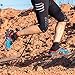 Azarxis Low Trail Gaiters Protective Shoe Covers Wrapid Gators for Men & Women & Youth Running Hiking Climbing (Red & Black)