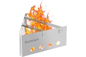 Aomiun Lightweight Triangle Wood Stove Portable Stainless Steel Burner for Outdoor Cooking Picnic Camping Backpacking