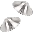Boboduck The Original Silver Nursing Cups - X-L Size Nipple Shields for Nursing Newborn, 999 Carat Silver Nipple Covers for Breastfeeding