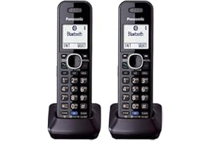 Panasonic KX-TGA950 Dect 6.0 Plus 2-Line Caller ID Call Block 3-Way Conferencing Landline Cordless Accessory Handset for KX-TGXXXX Series Phones (2-Pack)